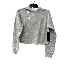 New 90 DEGREE BY REFLEX Size S Pullover Hoodie LFW99004 Celestial Silver Star